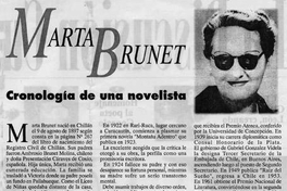 Marta Brunet, cronología de una novelista