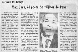Max Jara, el poeta de Ojitos de pena