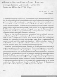 Orbita de Nicanor Parra de Mario Rodríguez