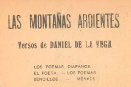 Las montañas ardientes : versos