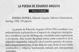 La poesía de Eduardo Anguita