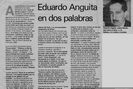 Eduardo Anguita en dos palabras