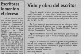 Vida y obra del escritor