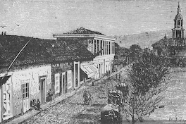Costado de la Plaza y calle del Comercio, 1872