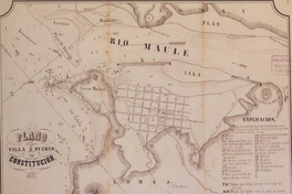 Plano de la Villa i Puerto de Constitución, 1853