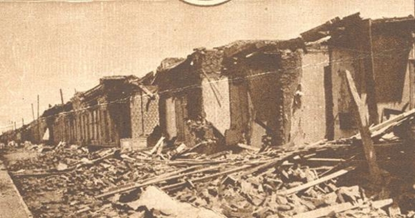 Terremoto de Talca el 1 de diciembre de 1928 : calle 7 Oriente