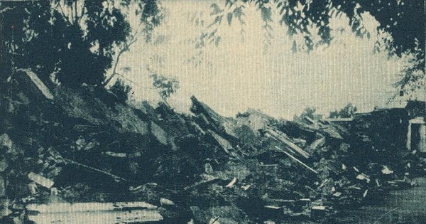 Terremoto de Talca el 1 de diciembre de 1928 : nicho derrumbado