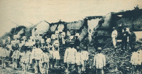 Terremoto de Talca el 1 de diciembre de 1928 : tropas de ferrocarrileros