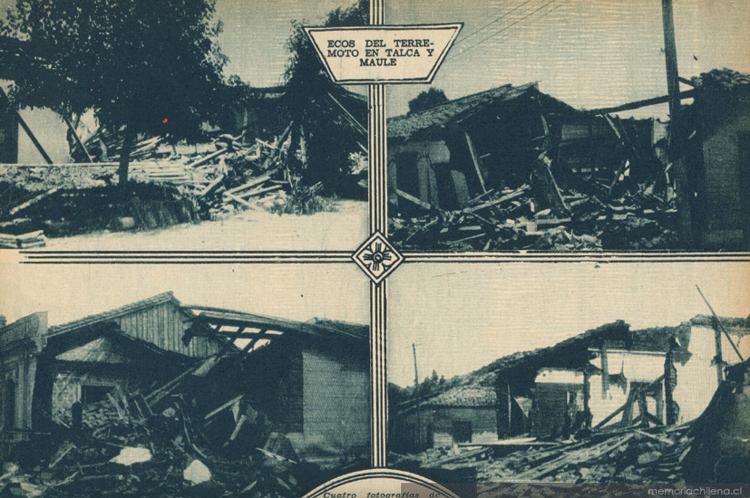 Ecos del terremoto en Talca y Maule el 1 de diciembre de 1928