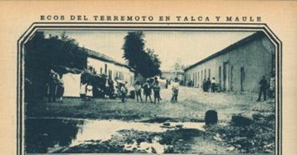 Terremoto de Talca el 1 de diciembre de 1928 : en el arrabal de Talca