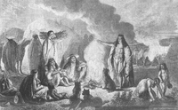 Campamento de patagones, hacia 1835