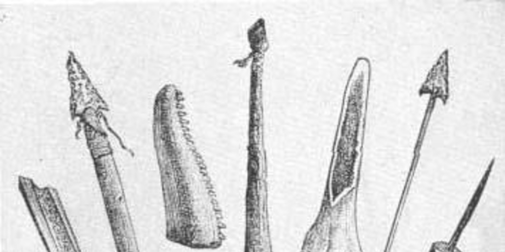 Instrumentos y armas de hueso de los fueguinos