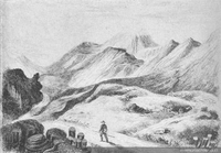 El volcán Antuco, hacia 1835