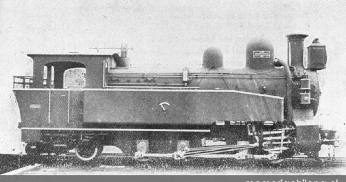 Ferrocarril de Arica a La Paz : la locomotora Esslingen, hacia 1913