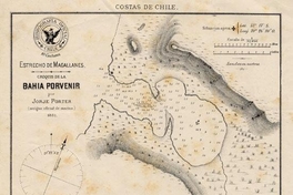 Croquis de la Bahía Porvenir, Estrecho de Magallanes, 1881