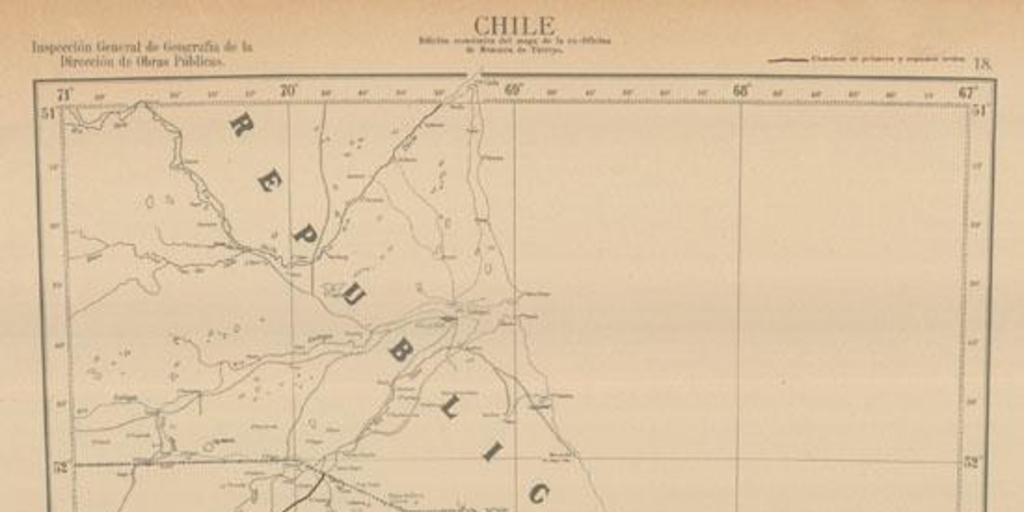 Mapa de Magallanes, 1925