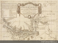 Mapa marítimo del Estrecho de Magallanes, 1769