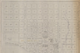 Plano topográfico de Punta Arenas, hacia 1910