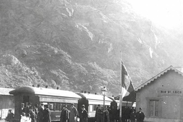 Estación de Río Blanco. Ferrocarril Trasandino