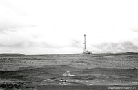 Maquinaria en plataforma petrolera en Tierra del Fuego