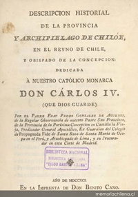 Del estado natural y político de la provincia y archipiélago de Chiloé