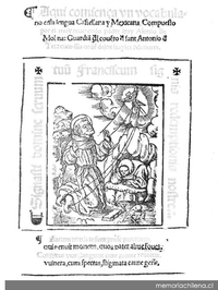 Vocabulario de la lengua castellana y mexicana, 1550
