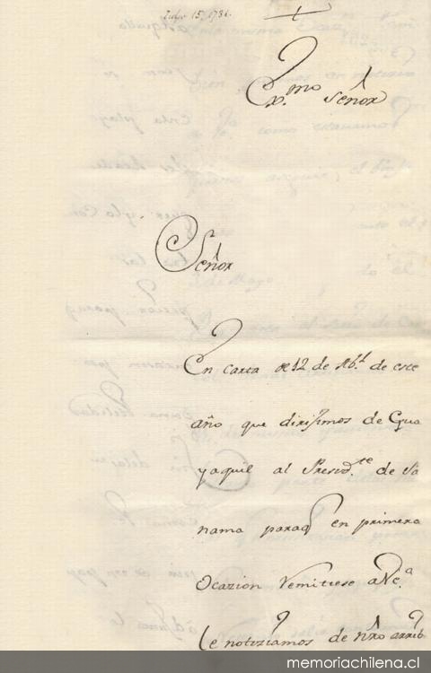 [Carta] 1736 Jul. 15, Quito [a] Joseph Patiño[manuscrito]