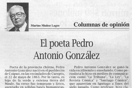 El poeta Pedro Antonio González : columnas de opinión