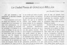 La ciudad poesía de Gonzalo Millán