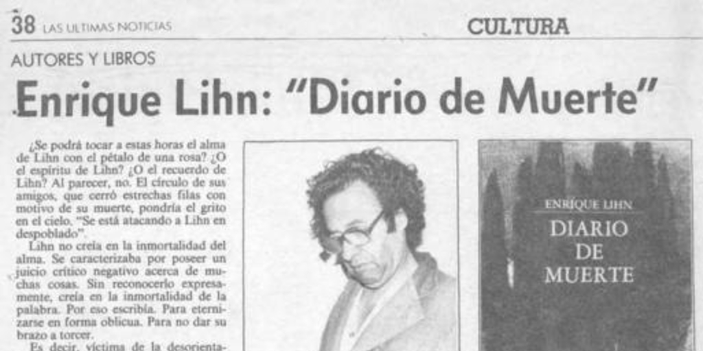 Enrique Lihn, Diario de muerte