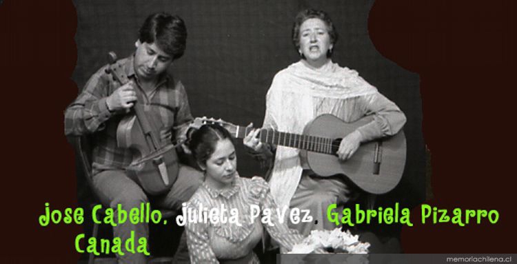José Cabello, Julieta Pavez, Gabriela Pizarro, Canada, ca. 1987