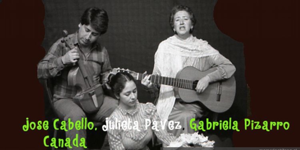 José Cabello, Julieta Pavez, Gabriela Pizarro, Canada, ca. 1987