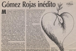 Gómez Rojas inédito