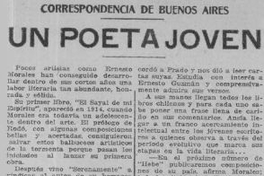 Un poeta joven : correspondencia de Buenos Aires