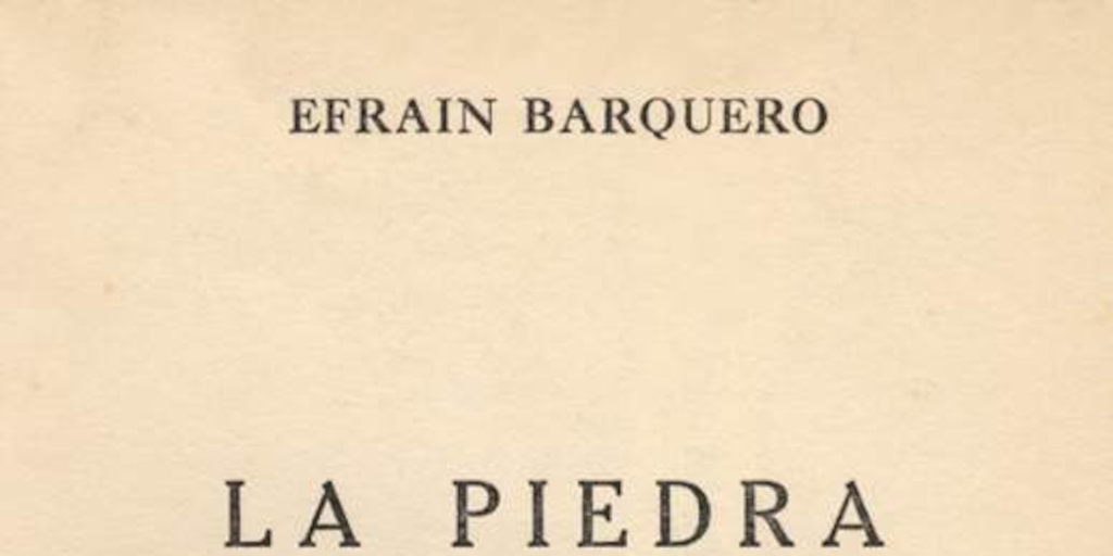 La piedra del pueblo : 1951-1953