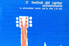 Afiche del III Festival del Cantar Universitario, 1979