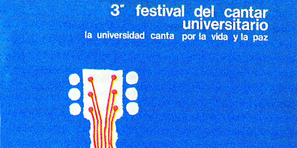 Afiche del III Festival del Cantar Universitario, 1979
