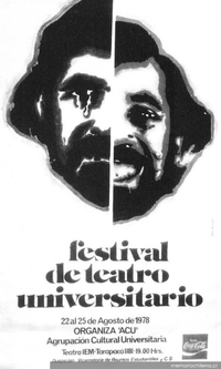 Festival de Teatro Universitario : 22 al 25 de agosto de 1978, organiza ACU