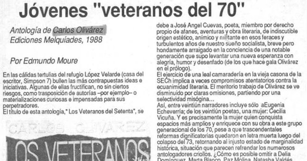 Jóvenes "veteranos del 70"