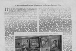 La segunda esposición de Bellas Artes Latino-americana en Paris