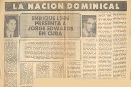 Enrique Lihn presenta a Jorge Edwards en Cuba