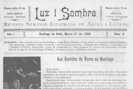 Luz i sombra : n° 2 : 31 de marzo de 1900