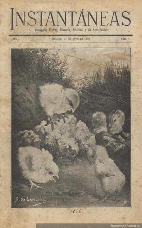 Instantáneas :  semanario festivo, literario, artístico y de actualidades  : n° 1 : 1 de abril de 1900