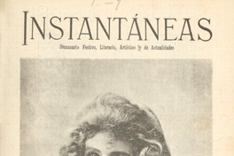 Instantáneas : semanario festivo, literario, artístico y de actualidades : n° 9 : 27 de mayo de 1900