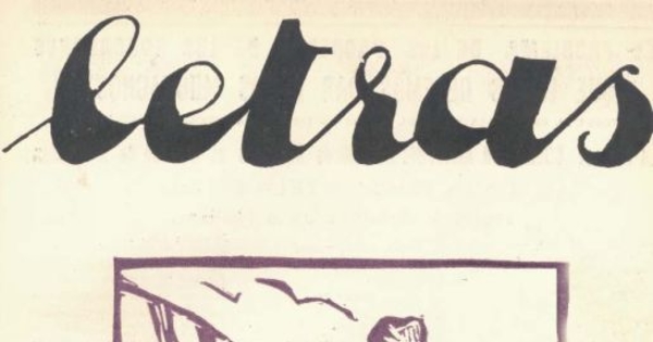 Letras no. 20, mayo de 1930