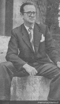 José Donoso en su juventud, 1957