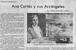 Ana Cortés y sus arcángeles : retrato hablado