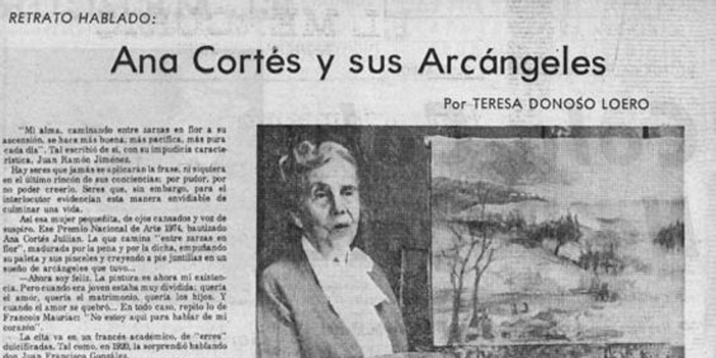Ana Cortés y sus arcángeles : retrato hablado