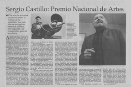 Sergio Castillo Premio Nacional de Artes