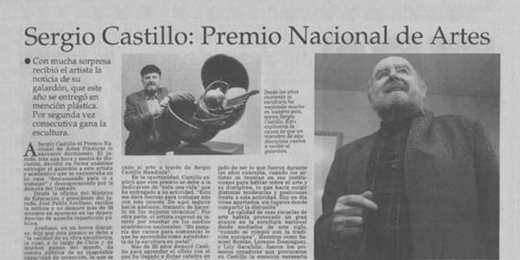 Sergio Castillo Premio Nacional de Artes